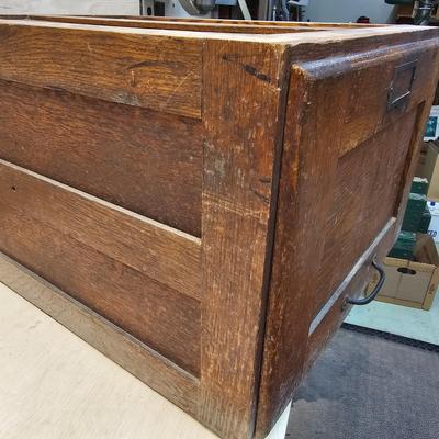Vintage Melton Rhodes Co. Wooden File Drawer (WS-JS)