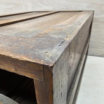 Vintage Melton Rhodes Co. Wooden File Drawer (WS-JS)