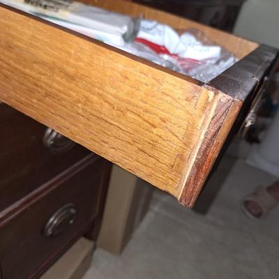 vtg glass top desk