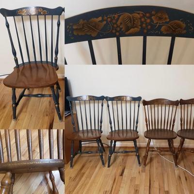 Four L. Hitchcock Chairs (DR-KD)