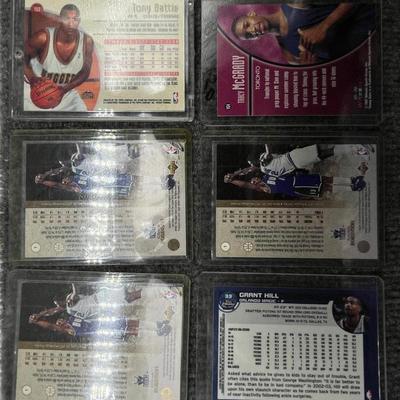 Group Basketball Cards Tracy McGrady, Grant Hill, Tony Battie, etc
