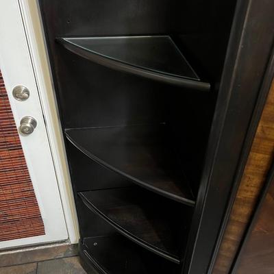 RIVERSIDE FURNITURE ~ Lighted Wooden Double Sliding Doors Media Center ~ *Read Details