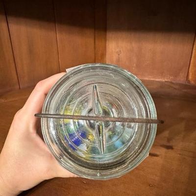 A Collection of Ohio Trinkets, Marbles, Rockingham Glaze Mug and Other Items