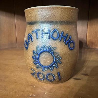 A Collection of Ohio Trinkets, Marbles, Rockingham Glaze Mug and Other Items