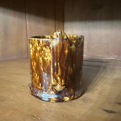 A Collection of Ohio Trinkets, Marbles, Rockingham Glaze Mug and Other Items