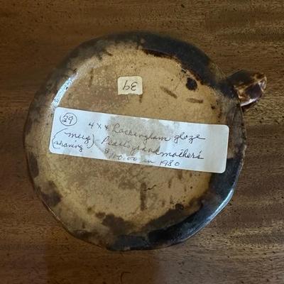 A Collection of Ohio Trinkets, Marbles, Rockingham Glaze Mug and Other Items