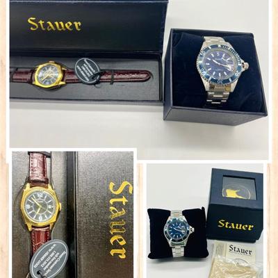 STAUER Excursion Dive Watch & STAUER Lexington Time Piece Watch Lot
