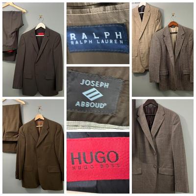 Designer Mens Suit Lot - Ralph Lauren, Hugo Boss, Joseph Abboud