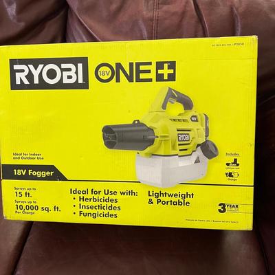 NEW RYOBI ONE+ 18V Cordless Battery Fogger/Mister w Battery & Charger