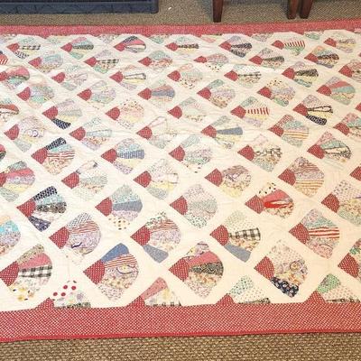 Lot #118 Vintage Handsewn Quilt - Cutter/Project Quilt