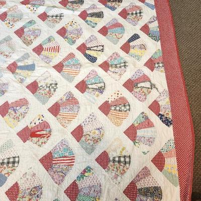 Lot #118 Vintage Handsewn Quilt - Cutter/Project Quilt