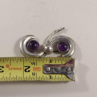 Vintage Sterling Silver Brooch- Total Approx Weight 14 Grams (#277)