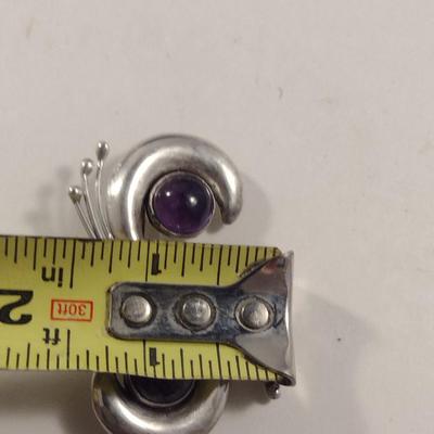Vintage Sterling Silver Brooch- Total Approx Weight 14 Grams (#277)