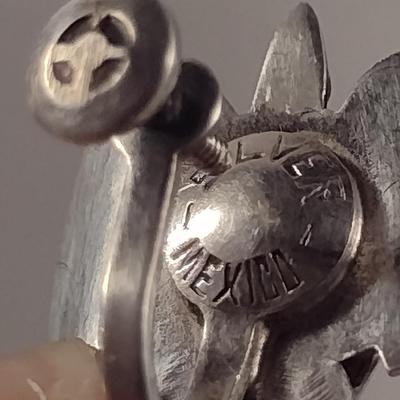 Vintage Sterling Silver and Stone Earrings- Total Approx Weight 9 Grams (#280)