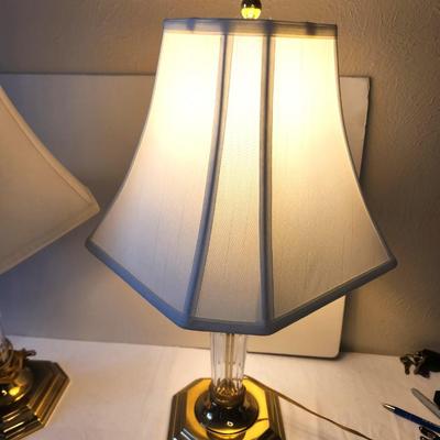 Lot #119 Pair of Decorator Table Lamps - working condition