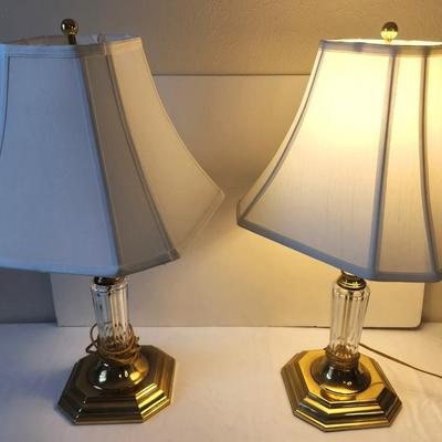 Lot #119 Pair of Decorator Table Lamps - working condition