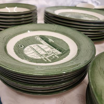 Service for 8 of Colonial Homestead Stoneware