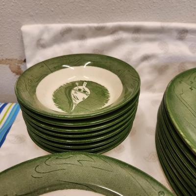 Service for 8 of Colonial Homestead Stoneware