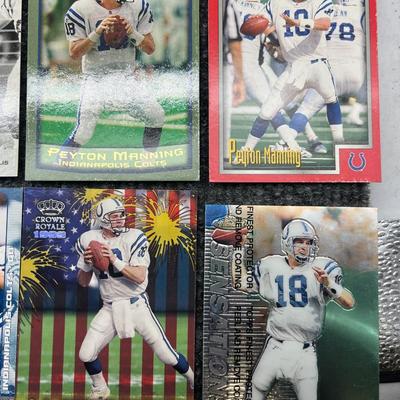 Group Peyton Manning Football Cards Rookie, etc.