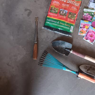 LARGE SELECTION OF FLOWER AND VEGY SEEDS, GARDENING TOOLS AND MORE