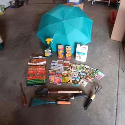 LARGE SELECTION OF FLOWER AND VEGY SEEDS, GARDENING TOOLS AND MORE