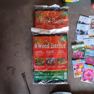 LARGE SELECTION OF FLOWER AND VEGY SEEDS, GARDENING TOOLS AND MORE