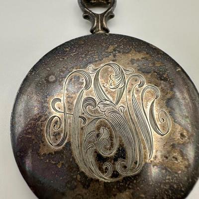 Sterling Silver Vintage Pocket Hand Mirror