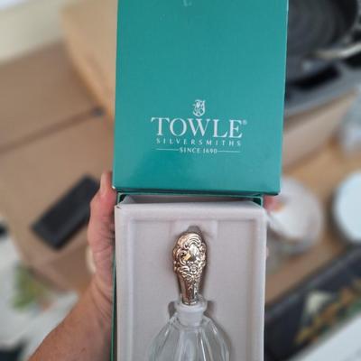 Towles Sterling& Crystal Perfume bottle