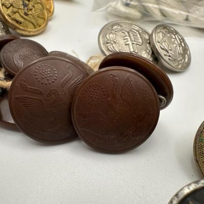 Various Military Buttons
