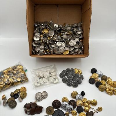 Various Military Buttons