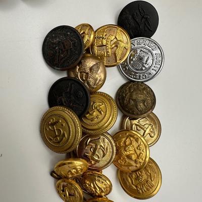 Various Military Buttons