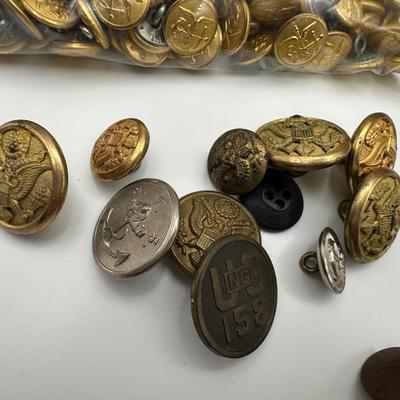 Various Military Buttons