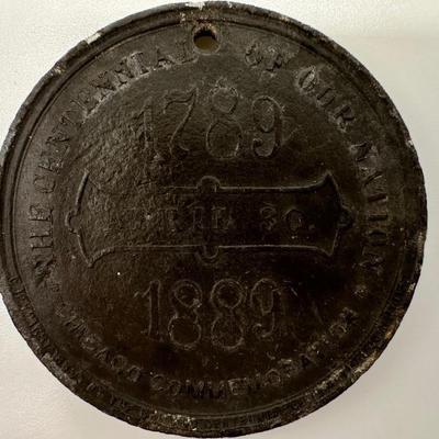 1889 Centennial Commemoration - George Washington Medal
