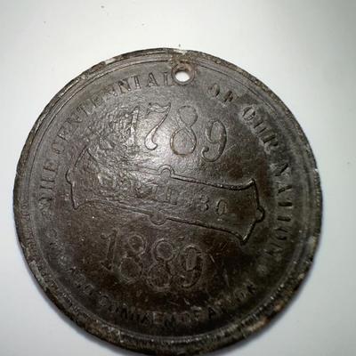 1889 Centennial Commemoration - George Washington Medal