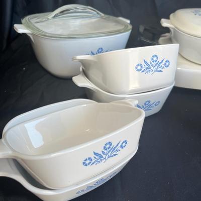 Blue Cornflower Corningware group #3