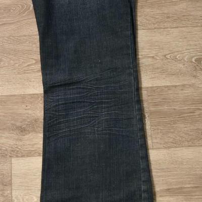 Jeans de Fleur Wide Leg Jeans with Rhinestone Pockets