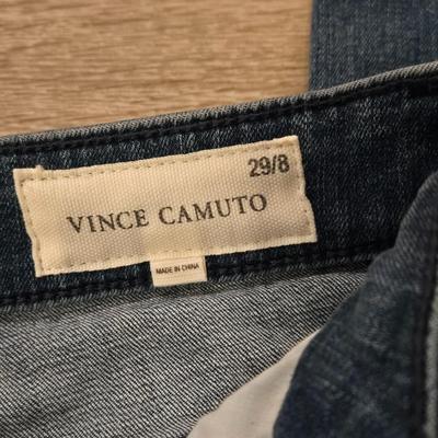 Vince Camuto Straight Leg with Ankle Slit Jeans