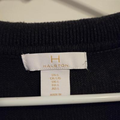 Halston Black Lightweight Sweater