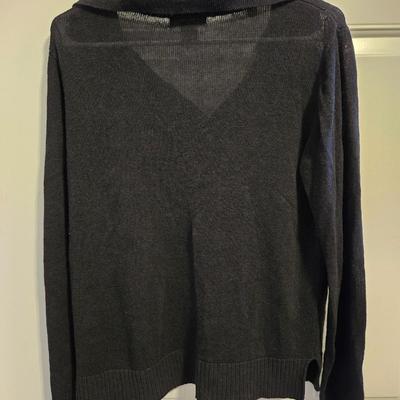 Halston Black Lightweight Sweater