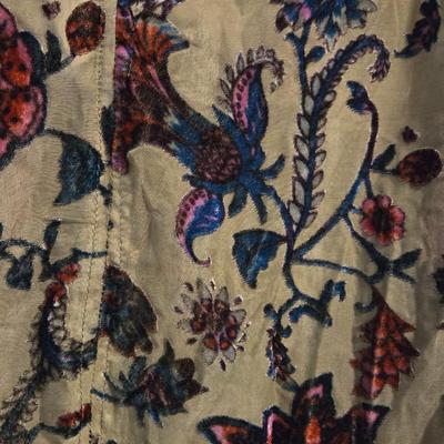 Sheer & Velvet Floral Top