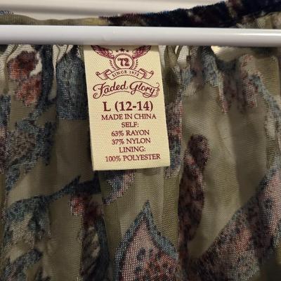 Sheer & Velvet Floral Top