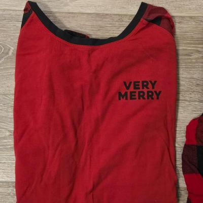 Red & Black Buffalo Check Flannel PJ Pants and Long Sleeve T-Shirt