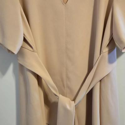 Zara Women Blush Tie Cinch Front Top