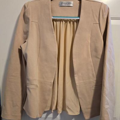 Patriza Luca Jacket - Blush Color with Sheer and Unique Details