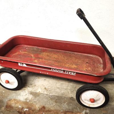 Lot #128 Radio Flyer Metal Wagon