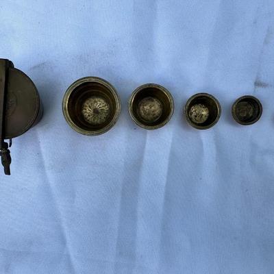 Webb of London Brass & Marble Scale w/ Weights