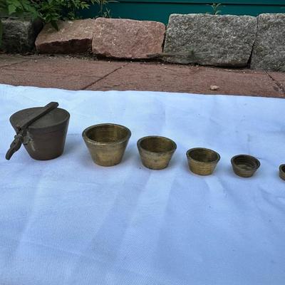 Webb of London Brass & Marble Scale w/ Weights