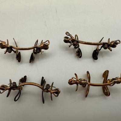 Antique Eyeglass Bridges, 10k
