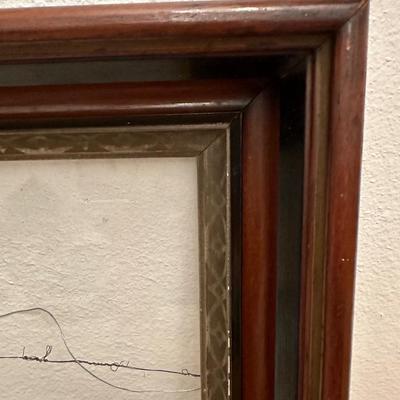 Antique Victorian Walnut Frames