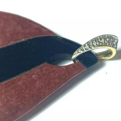 Black & Red Onyx 14K Yellow Gold & Diamond Pendant
